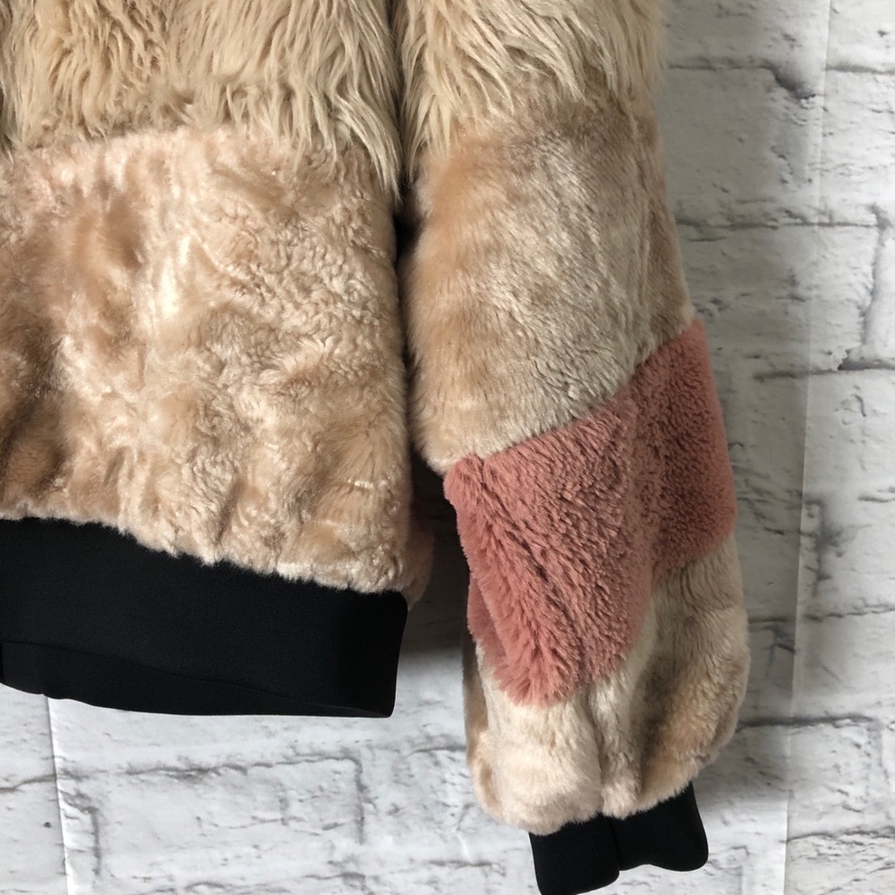 YOUNG FABULOUS BROKE Medium Faux Fur Paris Jacket - Picture 6 of 6